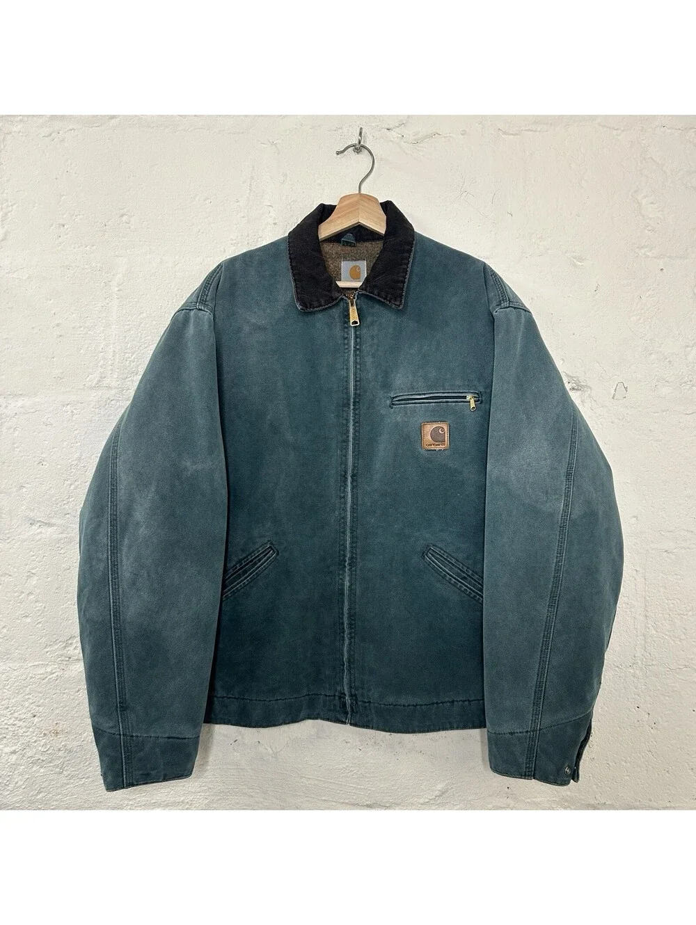 Vintage Carhartt Wool-Lined Detroit Jacket “Hunter Green”